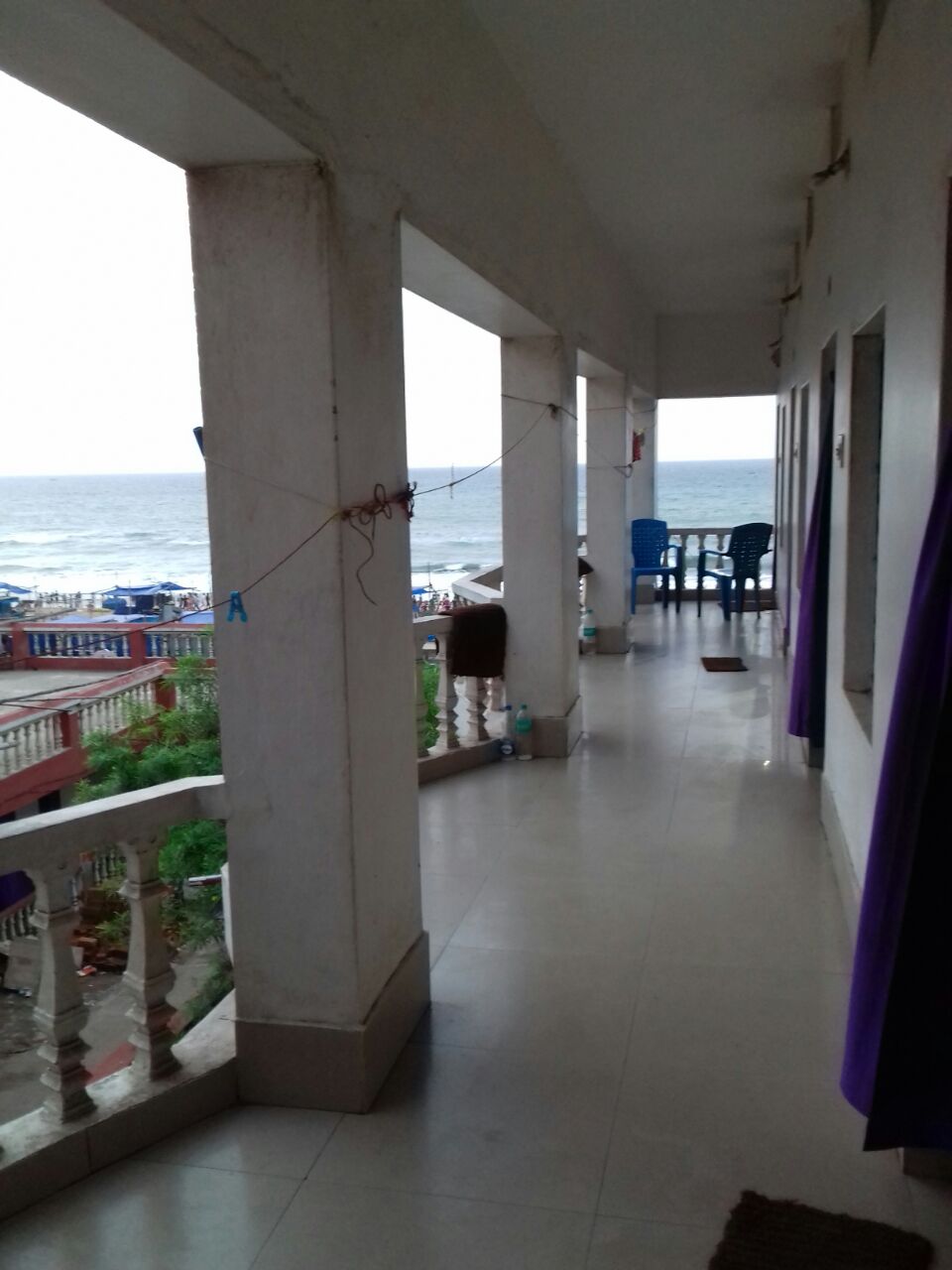 Sea Facing Hotel Puri balcony 1