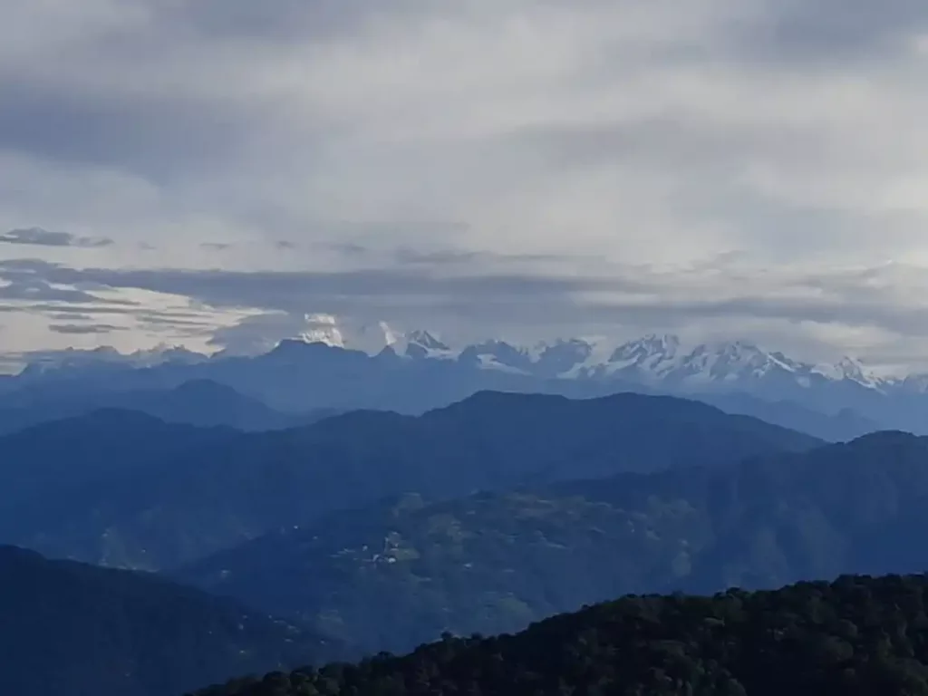 Beautiful view of Kanchenjunga from Dhotrey